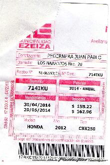Primer Patente 2014 En San Miguel 500 $